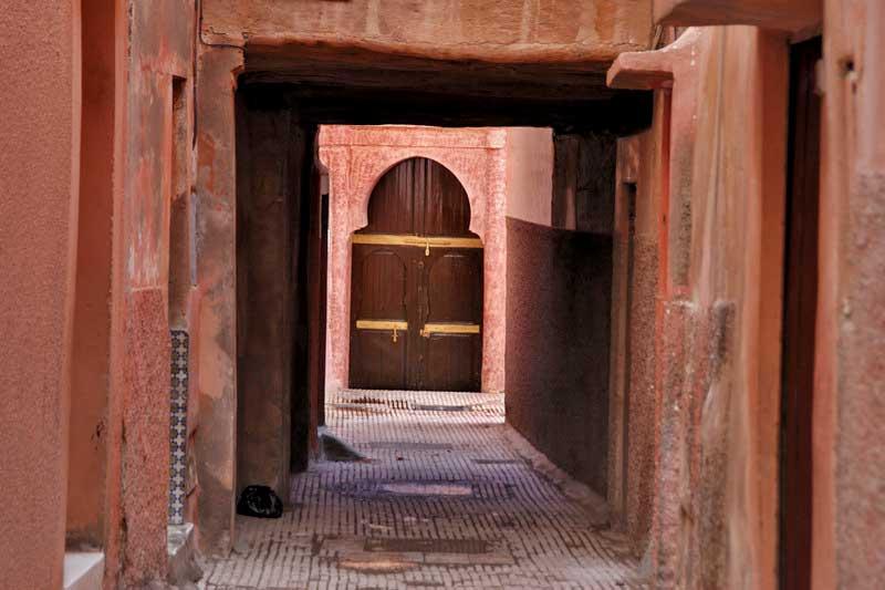 Alley in the medina of Marrakech, Morocco