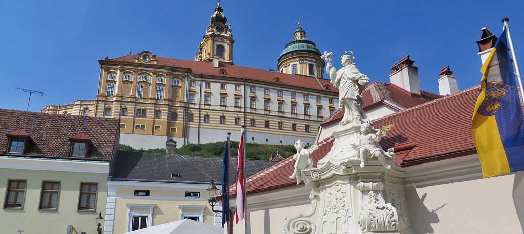 Melk Abbey from the town