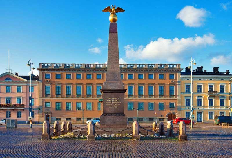 Market Square and the Tsarina's Stone in Helsinki 3922345