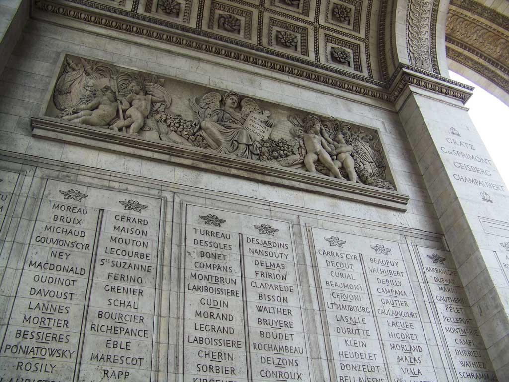 Interior view of the Arc de Triomphe 103