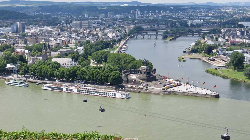 Deutsches Eck from the Fortress