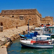Fishing boats, Venetian Fortress, Heraklion, Crete, Greece 11907685.jpg