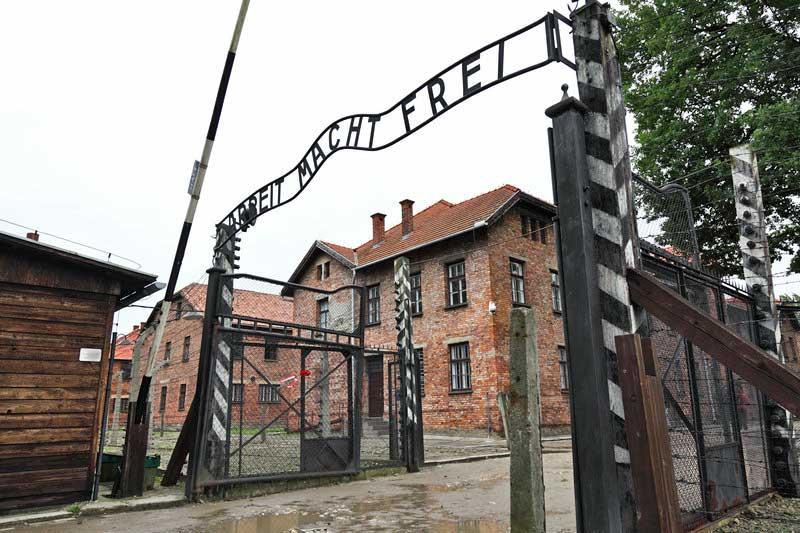 Auschwitz entrance gate, Poland 6868314