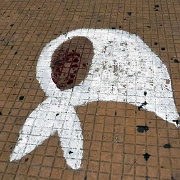 scarf paintings on Plaza de Mayo by the Mothers of the Disappeared 0214.JPG
