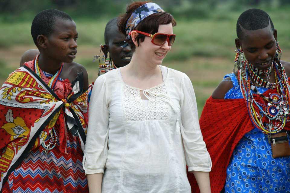 Maasai and Tracie, Amboseli 115