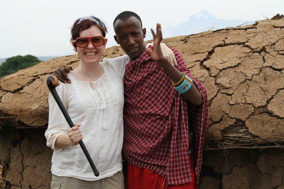 Maasai and Tracie, Amboseli 122