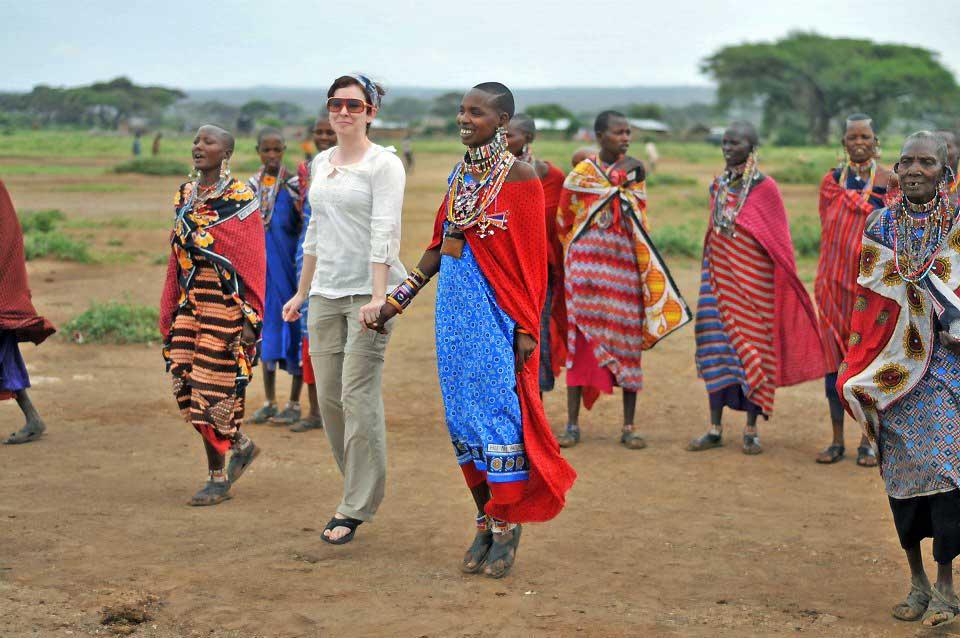 Tracie and the Maasai Amboseli 141