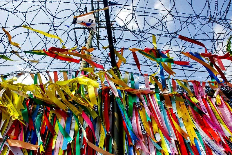Millions of prayer ribbons, Korea DMZ 14053202