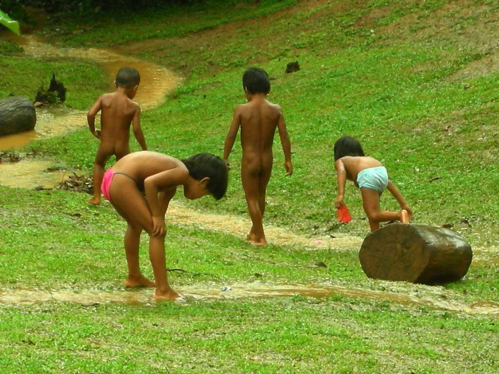 Daily downpour, Embera Tribe, Panama 04