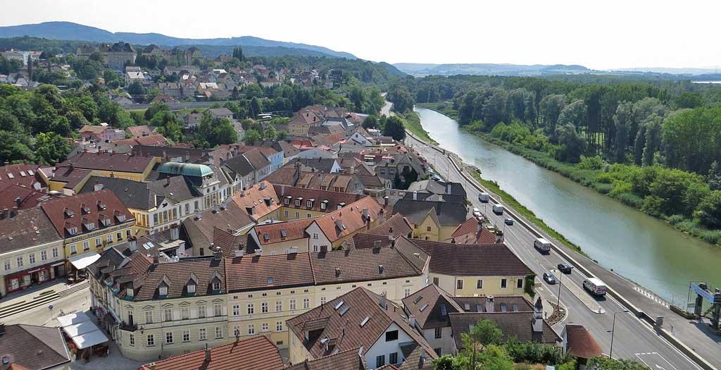 Town of Melk from the Abbey 2