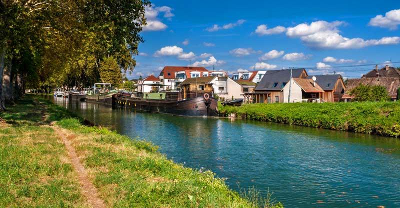 Rhone and Rhine Canal in Alsace, France 20718715