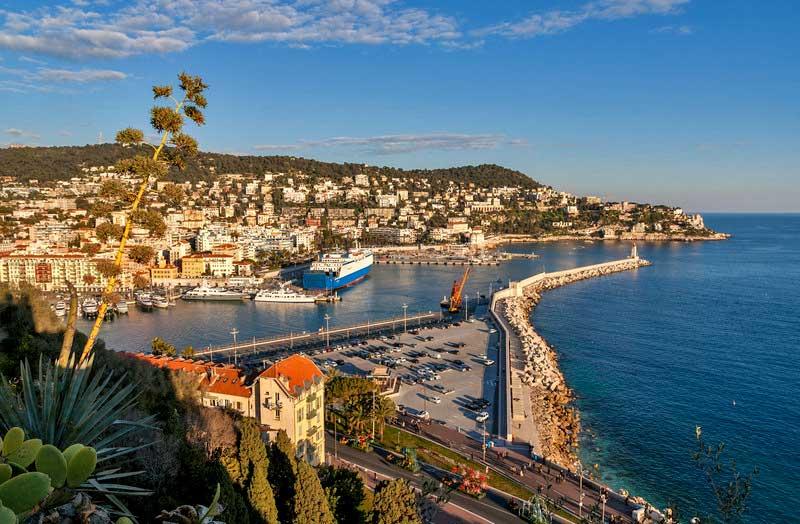 Port Lympia from Colline du Chateau, Nice, France 12970091