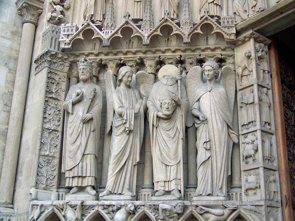 St Denis, decapitated, Notre Dame 0200