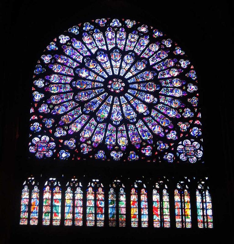 Stained glass, Notre Dame 115