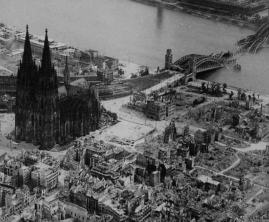Koln Cathedral in World War II