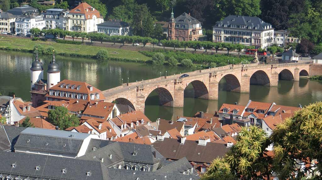 The Bridge Gate on the Old Bridge, Heidelberg