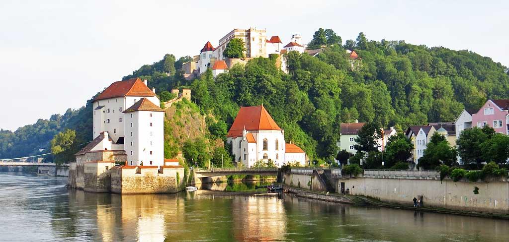 The Danube and Ilz Rivers, Passau