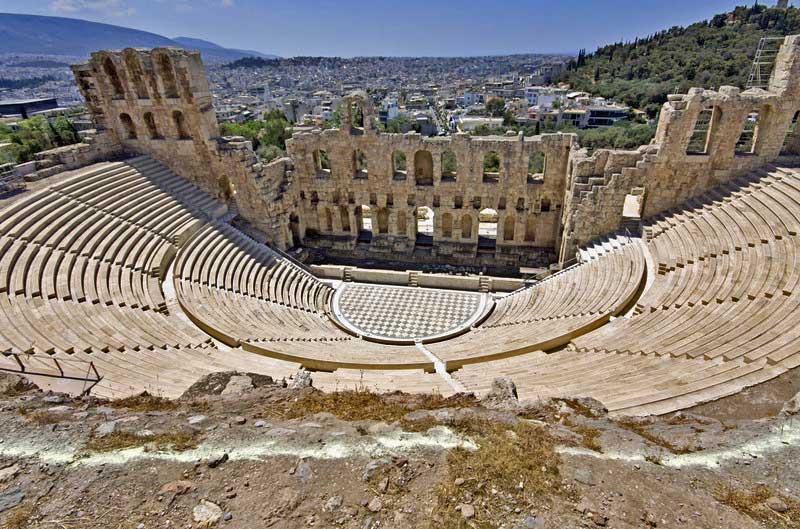 Herodus Atticus Theater beside the Parthenon 3699424