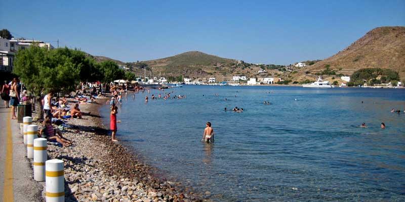 Beach in Patmos, Greece