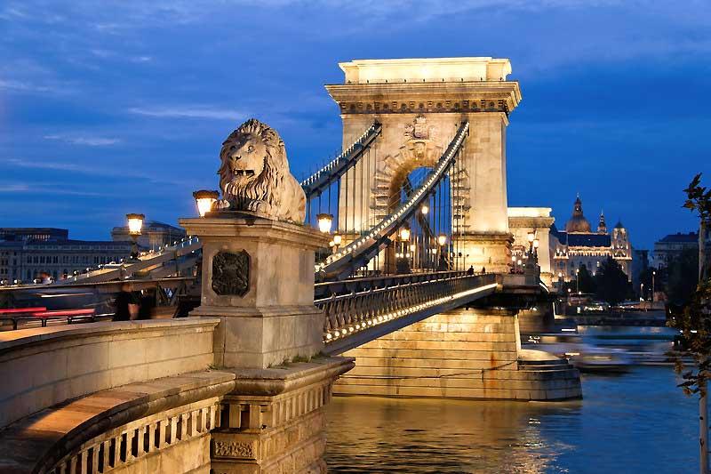 The Chain Bridge in Budapest 5689272
