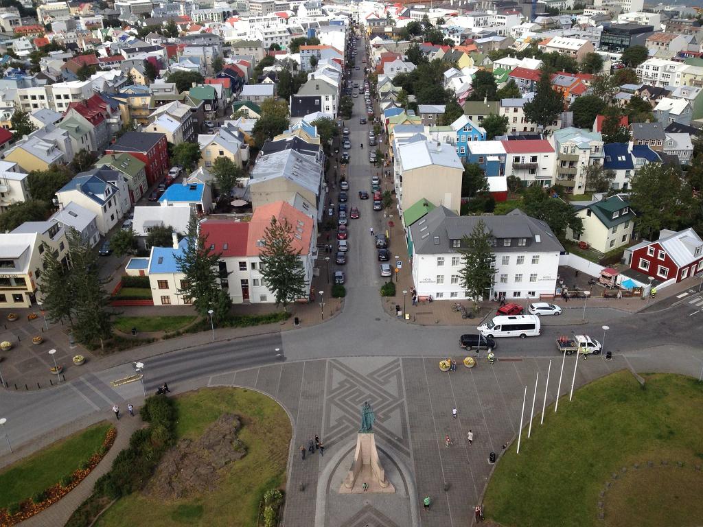 Reykjavik from Hallgrimskirkja Chruch