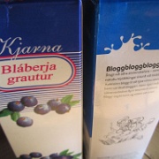 Blueberry syrup jam and milk, Iceland.jpg