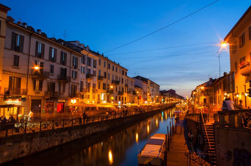 Naviglio canal in Milan