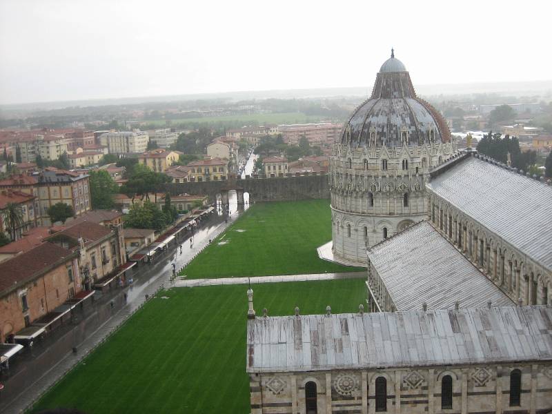 View from the Leaning Tower to the Baptistry 31