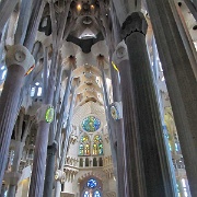 Sagrada Familia interior desiged as tree trunks, Barcelona 113.JPG