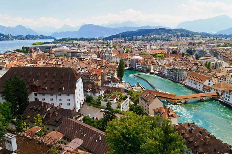 Lucerne, Luzern, City View from Musegg Wall 11870515