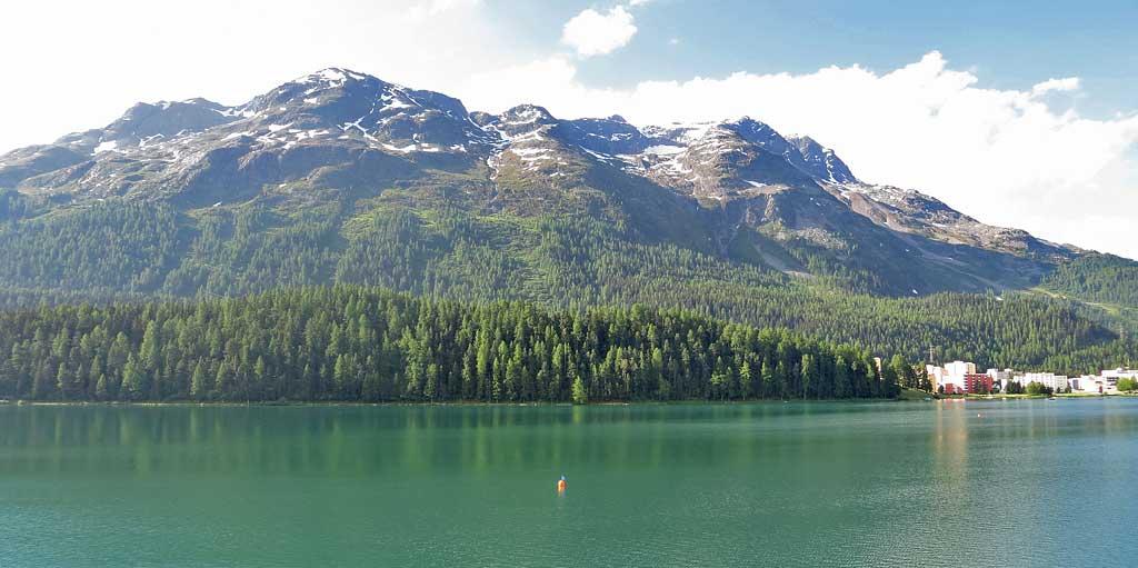 St Moritz Lake from the town