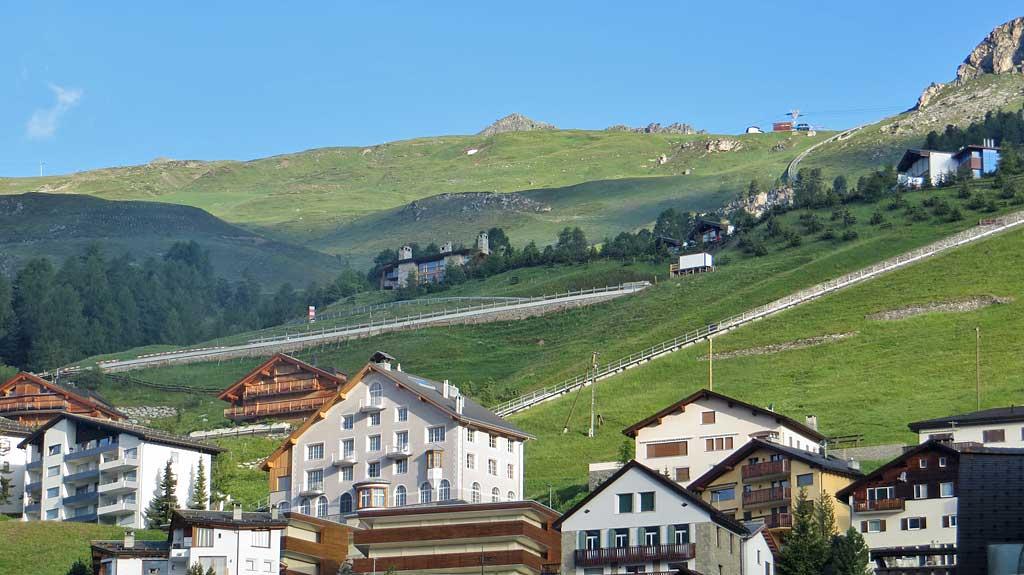 St Moritz hillside