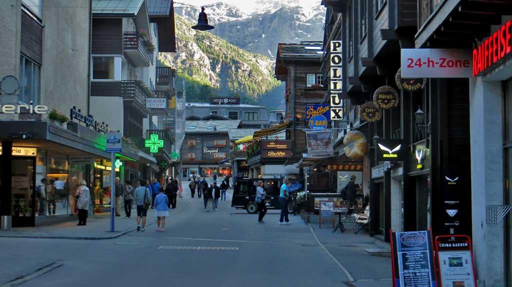 Zermatt has no private vehicles