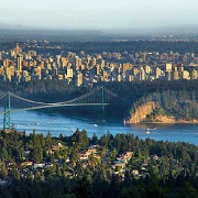 View from the North Shore to Lions Gate Bridge, Vancouver, BC 4834902.jpg