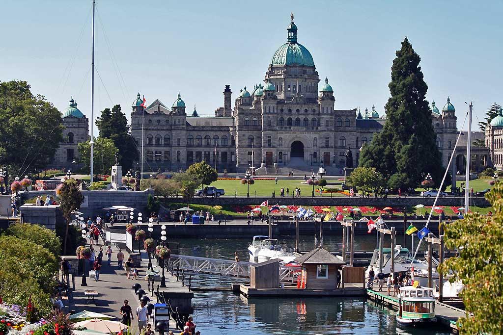 Parliament Buildings and inner harbor, Victoria, BC 106