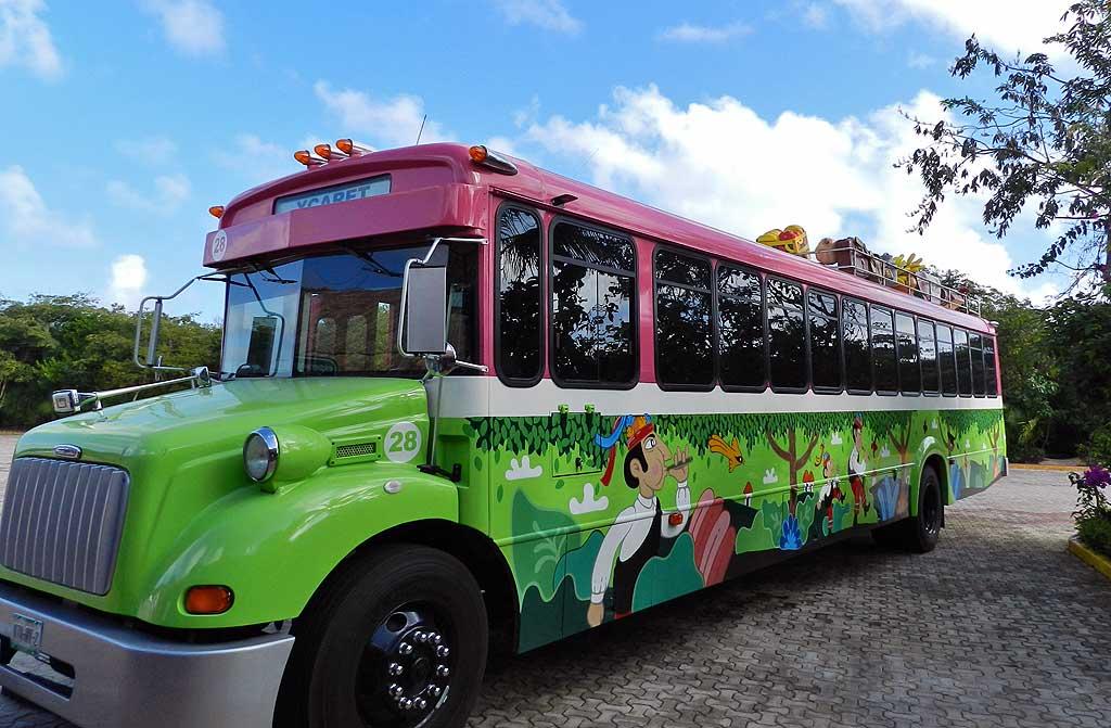 Xel-Ha bus, Riviera Maya 01