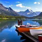 Canoes at Lake McDonald, Glacier National Park, Montana 8609238.jpg