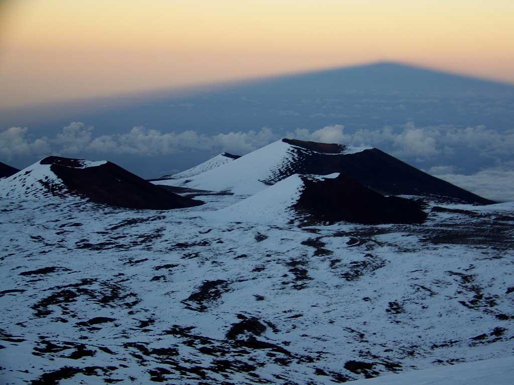 Mauna Kea sunset shadow 3