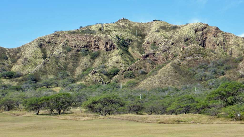 Diamond Head lookout from inside crater