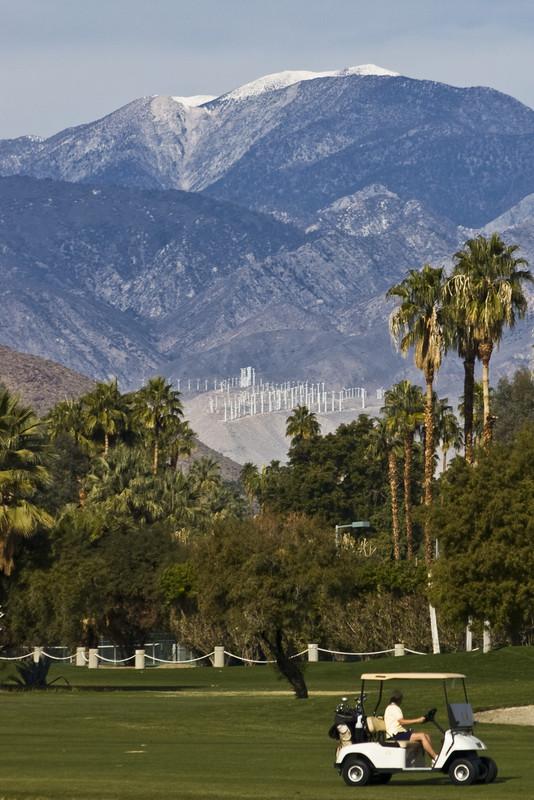 Golf course and wind farm, Palm Springs 1740323