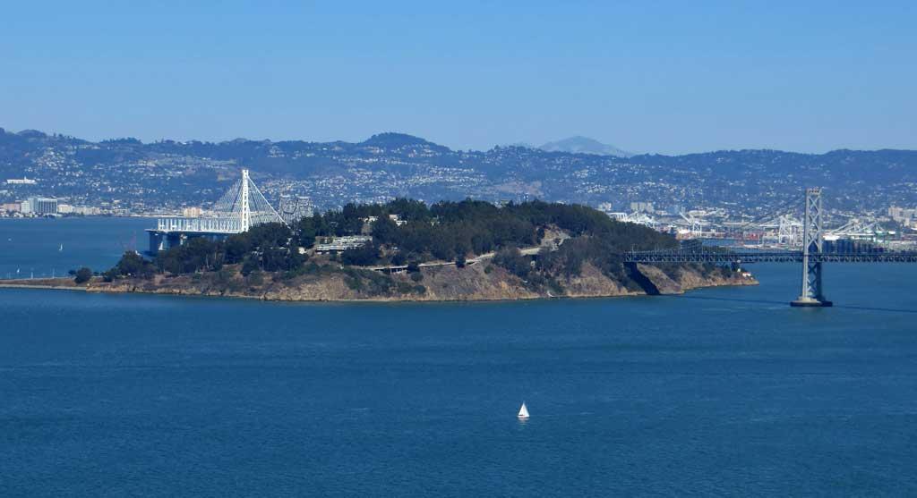 Yerba Buena Island viewed from the Coit Tower 214