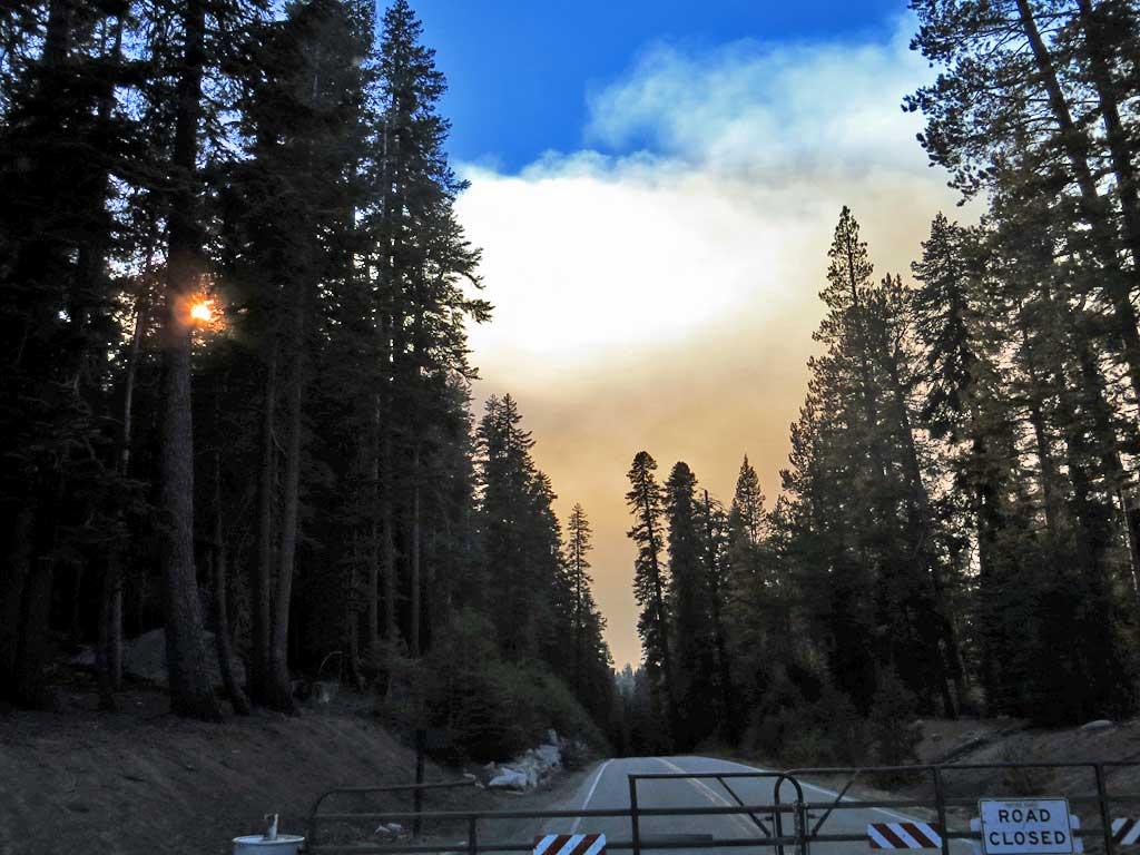 Road Block for Rim Fire on Tioga Pass 6069