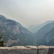 Smoky approach to Yosemite Valley, Rim Fire 2013 1000411.JPG