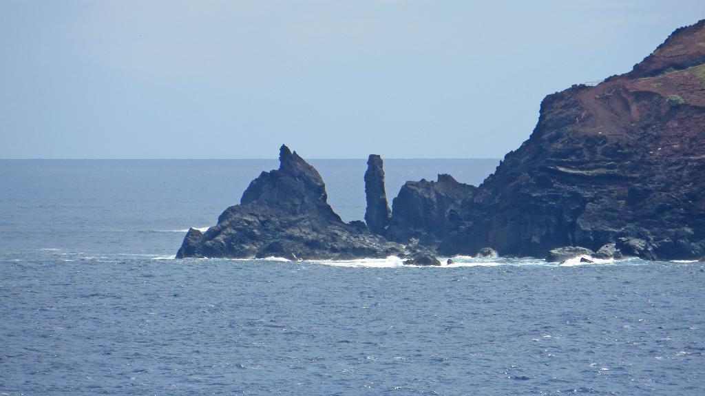 Rugged shores of Pitcairn Island