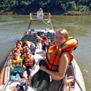 Iguazu Argentine Speed Boat, Kathryn 02.JPG