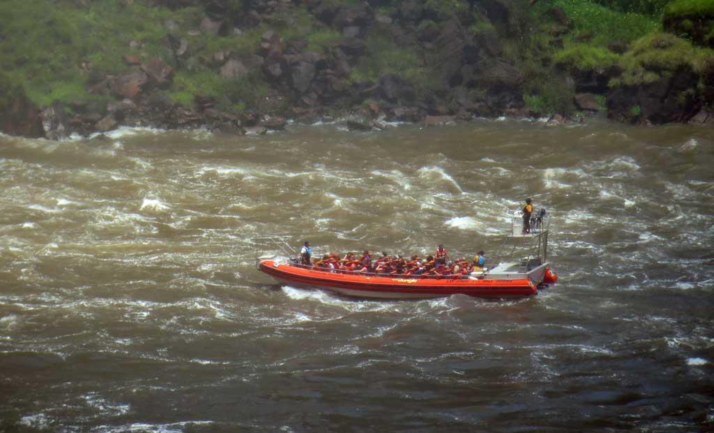 Speed boat, Iguacu Falls, Brazilian side 2015