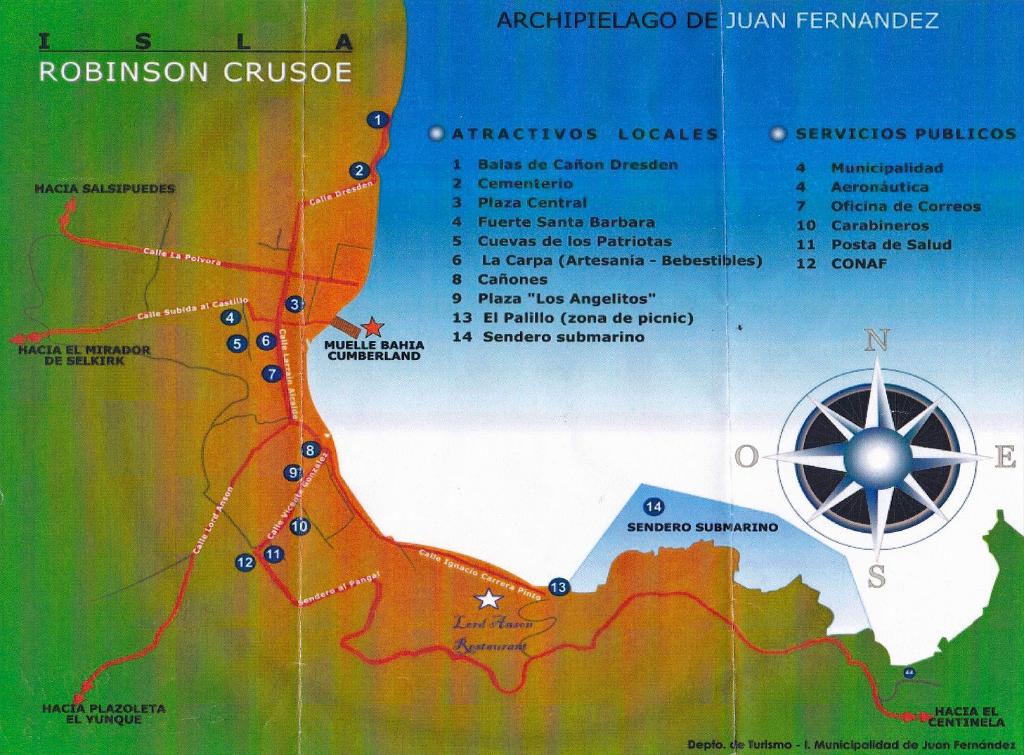 Robinson Crusoe Map
