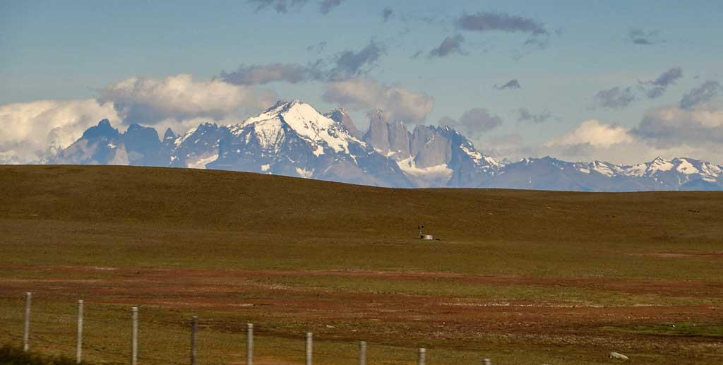 Torres del Paine from the east 0725