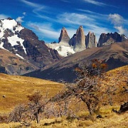Almirante Nieto left, las Torres right, Torres del Paine, Patagonia 9257038.jpg