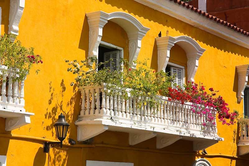 Colonial home, old town walled city, Cartagena 3555460